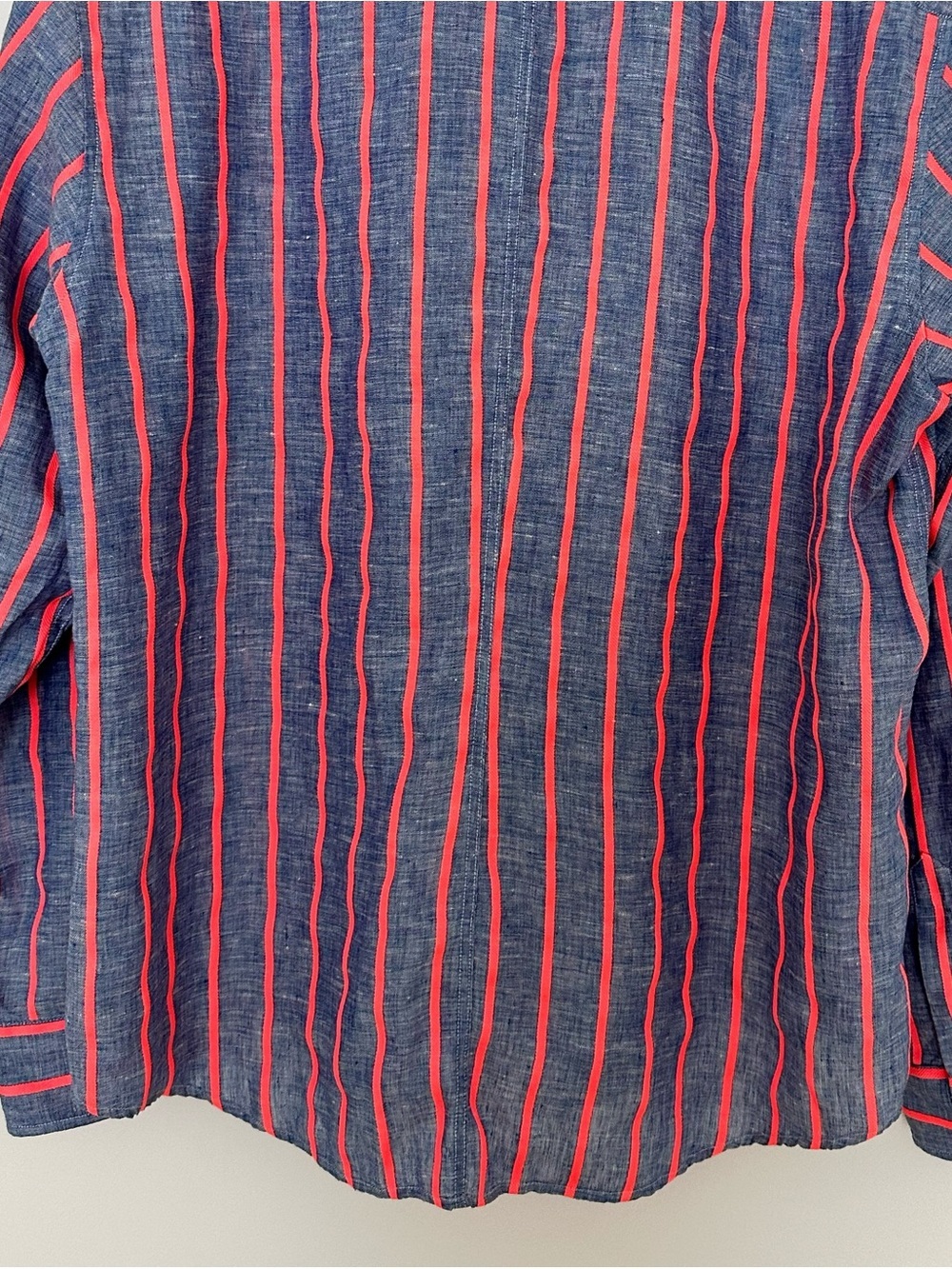 Frank & Eileen | Chambray Linen
Neon Pink Stripe Barry Shirt sz XL - Picture 10 of 12